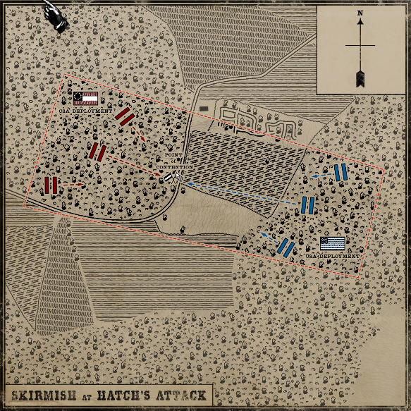 Map of Hatch's Attack in War of Rights