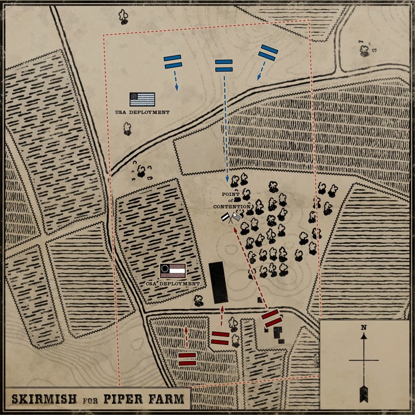 Map of Piper Farm in War of Rights