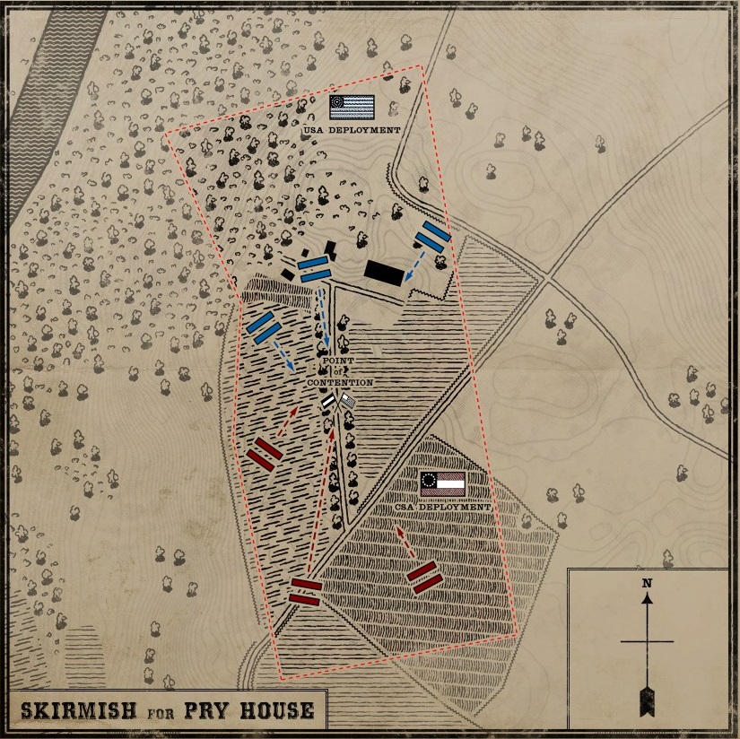 Map of Pry House in War of Rights