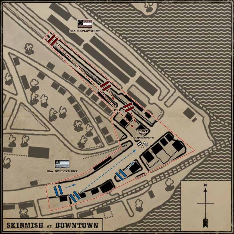 Map of Downtown in War of Rights