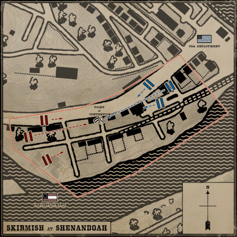 Map of Shenandoah Street in War of Rights